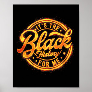 Poster C'est l'histoire noire pour moi Juin Afro-Américai