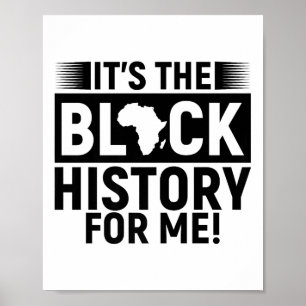 Poster C'Est L'Histoire Noire Pour Moi Melanin Hommes Fem