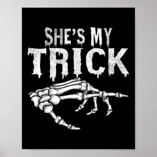 Poster C'est ma belle squelette jumelée à l'Halloween