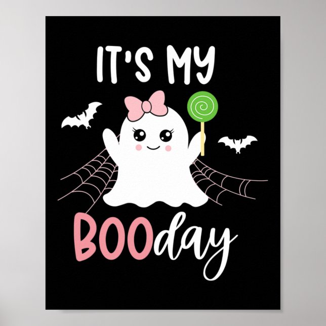 Poster C'Est Ma Boo Day Mignonne Halloween Anniversaire F (Devant)