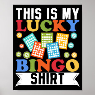 Poster C'Est Ma Chance Chemise De Bingo Drôle Jeu