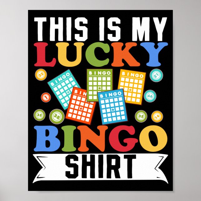 Poster C'Est Ma Chance Chemise De Bingo Drôle Jeu (Devant)