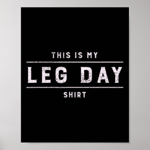 Poster C'Est Ma Chemise Jour De Jeu Hommes Drôle Gym Body