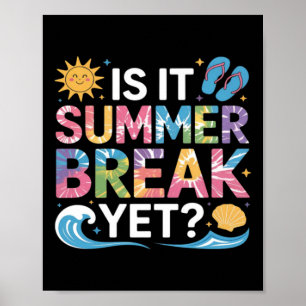 Poster C'est mignon, c'est les vacances d'été Professeur