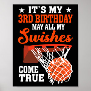 Poster C'est mon 3e anniversaire Sketll 3 ans