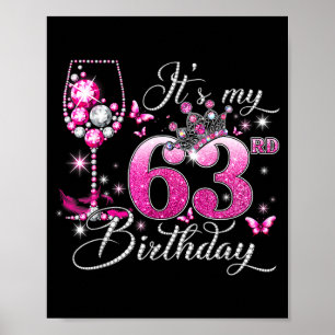 Poster C'est mon 63e anniversaire Nk 63 ans Anniversaire
