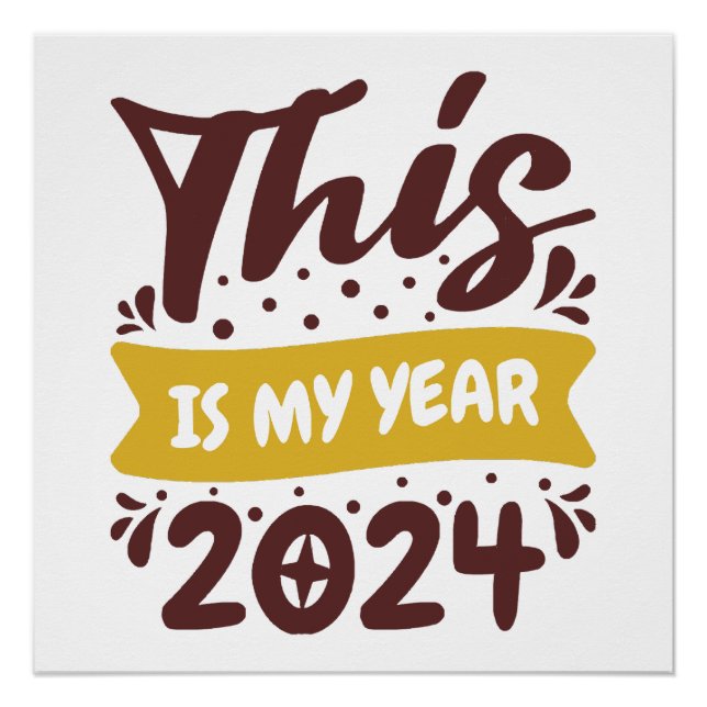 Poster C'est mon année 2024 (Devant)
