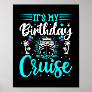 Poster C'est mon anniversaire de croisière - Anniversaire