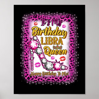 Poster C'est mon anniversaire Libra Queen Joyeux annivers
