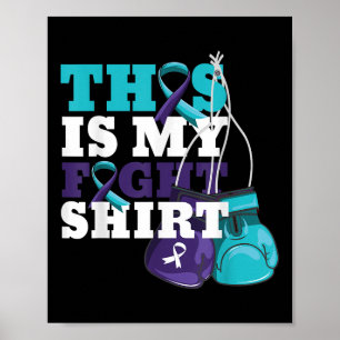 Poster C'Est Mon Combat Chemise Lutte Contre Le Suicide