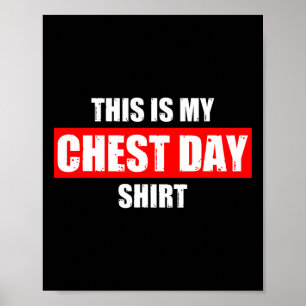 Poster C'Est Mon Jour Poids Entraînement Gym Bod Amusant
