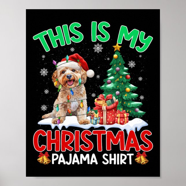 Poster C'Est Mon Noël Pajama Apoo Amoureux de les chiens  (Devant)