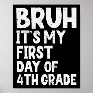 Poster C'est mon premier jour de 4e rentrée scolaire