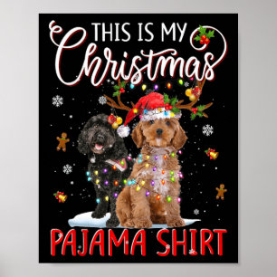 Poster C'Est Mon Pyjama De Noël Apoo Lumières De Noël