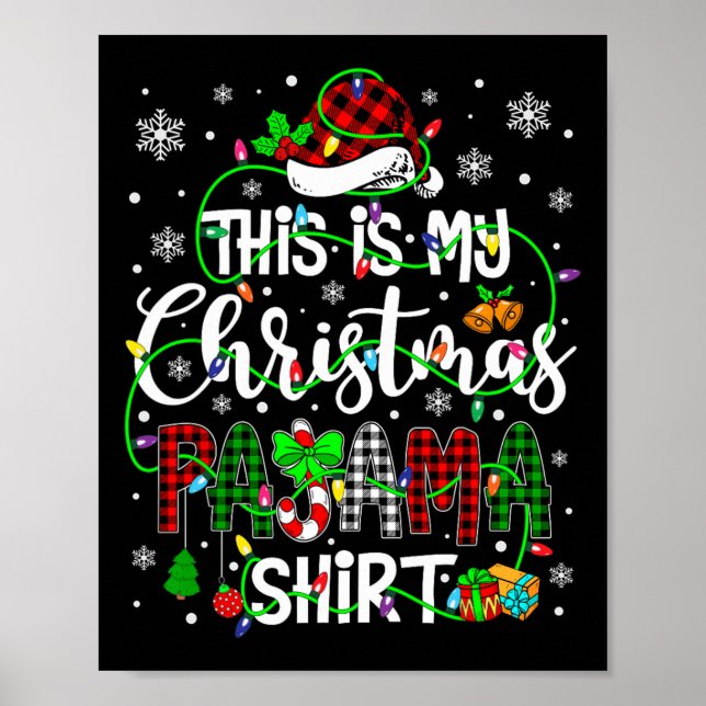 Poster C'Est Mon Pyjama De Noël Correspondant Famille Joy (Devant)