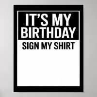 C'est mon signe d'anniversaire sur mon t-shirt drô