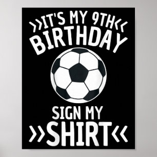Poster C'est mon signe de football d'anniversaire Mon gra
