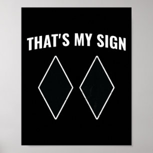 Poster C'est mon signe Snowboard Snow Mountain Skier Sk