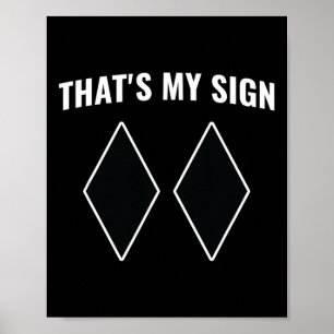 Poster C'est mon signe Snowboard Snow Mountain Skier Sk