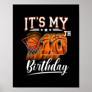 Poster C'est mon thème d'anniversaire de 10 ans Sketll 10