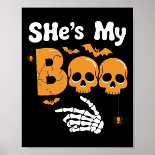 Poster C'est My Boo Skeleton Couples Matching Couple Hall