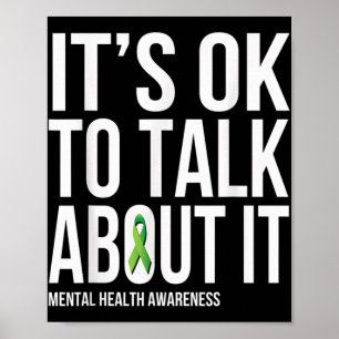 Poster C'Est Ok De Parler De It Mental Health Sensibilisa