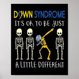 Poster C'est pas grave d'être un syndrome de bas en bas