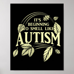 Poster C'est presque l'autisme drôle Autiste Thanksgiving