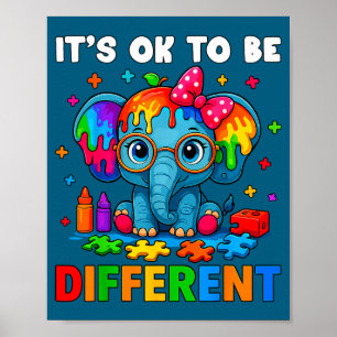 Poster C'est Sensibilisation à l'autisme Ok Différent