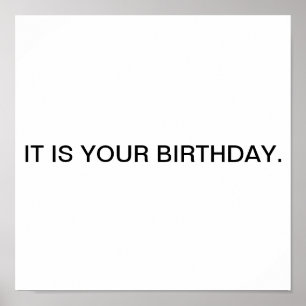 Poster C'est ton anniversaire.