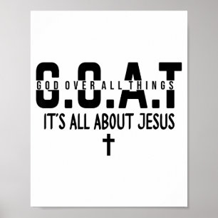 Poster C'est tout sur Jésus Faire le ciel bondé Dieu sur
