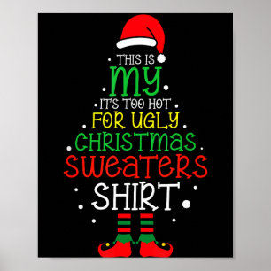 Poster C'est Trop Chaud Pour Un Noël Laid Drôle De Noël H
