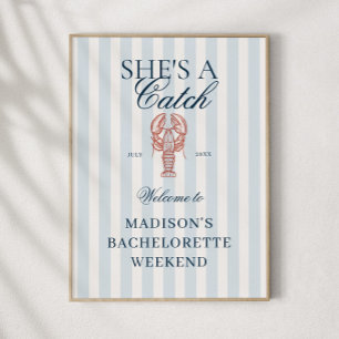 Poster C'est un chat Homard Bachelorette Bienvenue