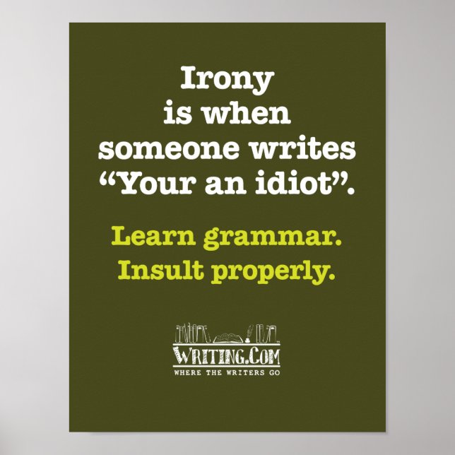 Poster C'est un idiot. (Devant)