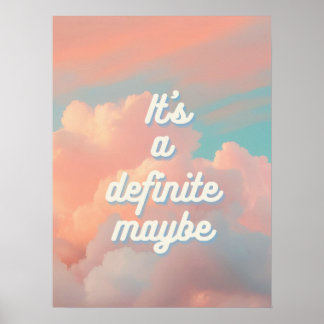Poster C'est un Peut-être Définitif
