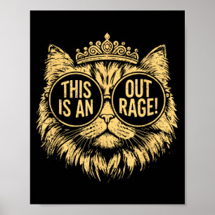 Poster C'est Un Scandale Drôle Princesse Chat Donut Or W