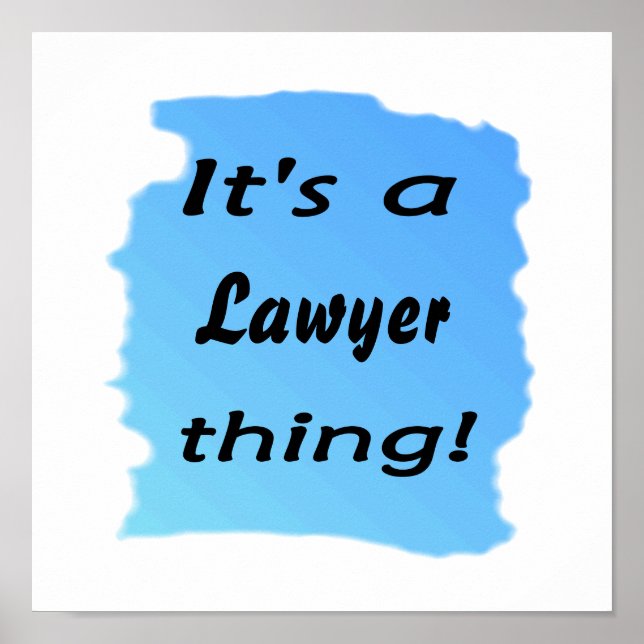Poster C'est un truc d'avocat ! (Devant)