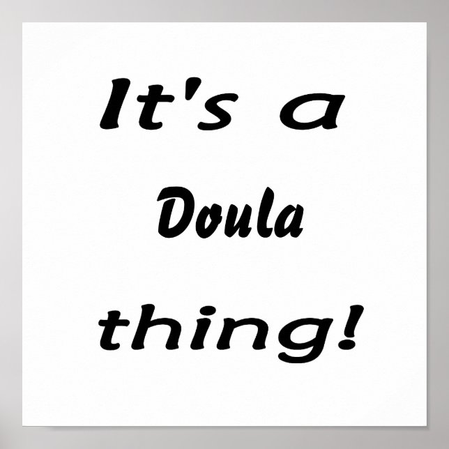 Poster C'est un truc de doula ! (Devant)