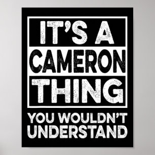 Poster C'est une affaire de Cameron que vous ne comprendr