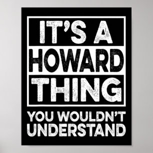 Poster C'est une affaire de Howard que vous ne comprendri