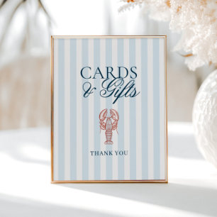 Poster C'est une attrape Homard Cartes rayées Cadeaux