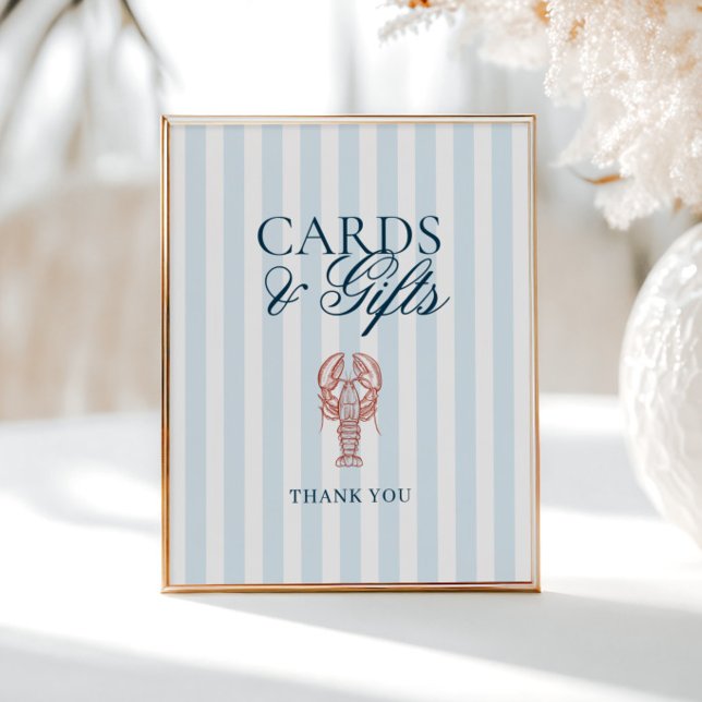 Poster C'est une attrape Homard Cartes rayées Cadeaux (Créateur téléchargé)