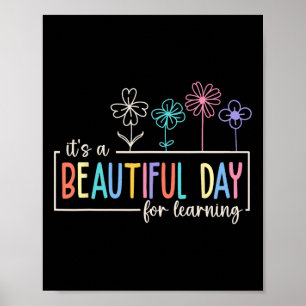 Poster C'est une belle journée pour apprendre aux élèves 