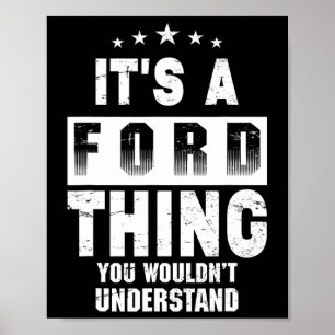 Poster C'est une chose Ford que vous ne comprendriez pas