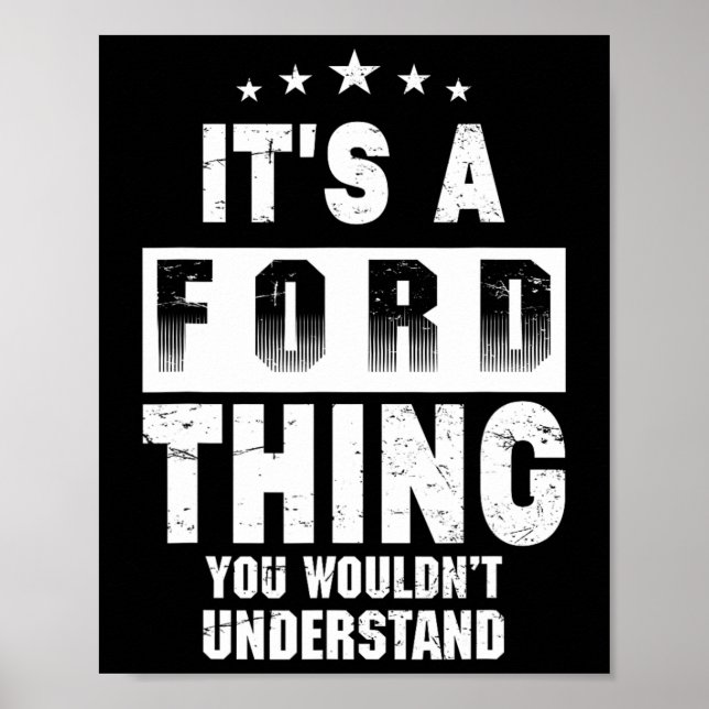 Poster C'est une chose Ford que vous ne comprendriez pas  (Devant)