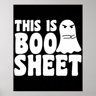 Poster C'est une feuille de Boo Fantôme Costume drôle d'H