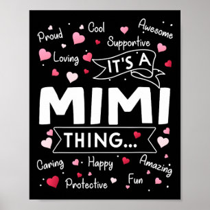 Poster C'est une Mimi Chose drôle Dire Mignonne Grand-mèr