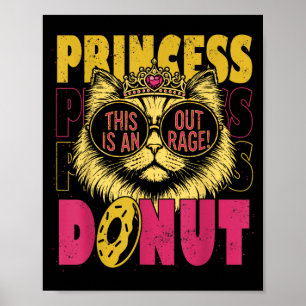 Poster C'est une Princesse de Chat Drôle Outrancier Faire