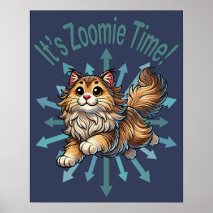 Poster C'est Zoomie Time Norwegian Forest Cat
