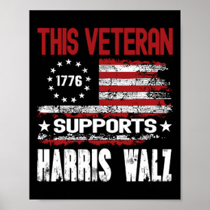 Poster Cet ancien combattant soutient Harris Wheimer 2024